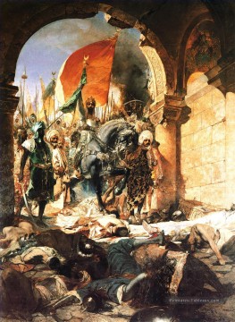  orientaliste - L’entrée de Mahomet II à Constantinople Jean Joseph Benjamin orientaliste constant